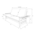 thumbnail image 2 of KODIAK Phoenix Frame Queen-Espresso Finish-Linen Charcoal Mattress, 2 of 5