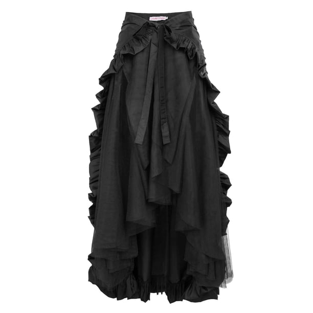 Faldas de pirata victorianas Steampunk para mujer, vestido Medieval con volantes, disfraces de cosplay, vestido de fiesta de halloween