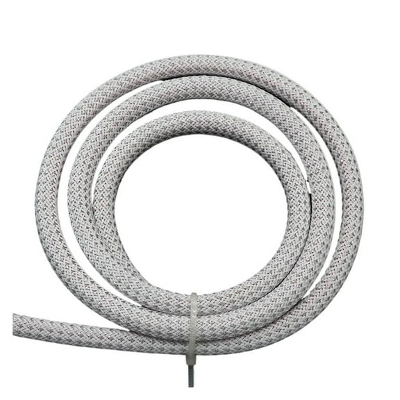 White Silver Braid Sleeve High Density Cable Wrap Sheath For Electric Cables