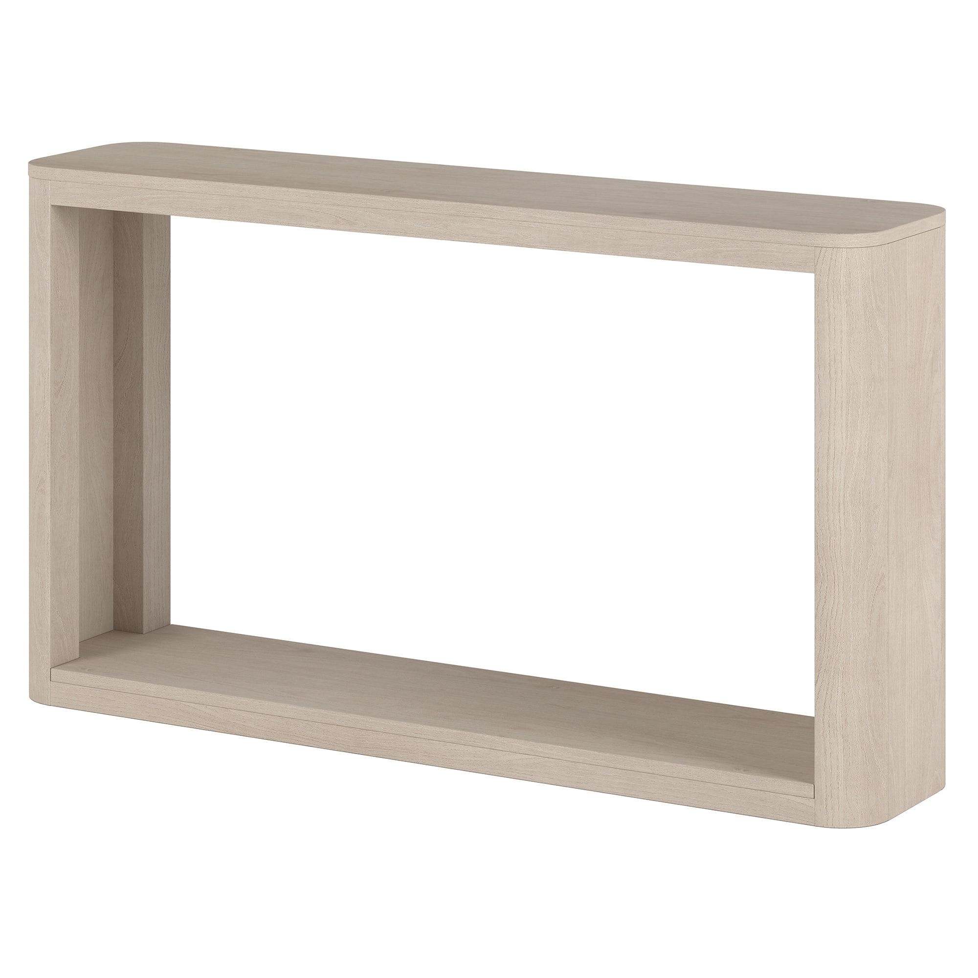 Evelyn&Zoe Modern/Contemporary 52" Wide Alder White Console Table