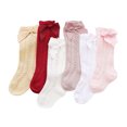 thumbnail image 3 of ZAXARRA Baby Girls Stockings Solid Color Long Tube Socks with Bowknot Decoration, 3 of 5