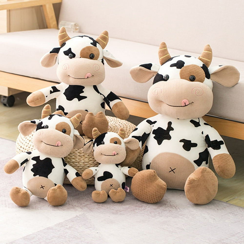 Yirtree 15.8/12in Large Cow Stuffed Animals Plush, Cuddly Cattle Plush