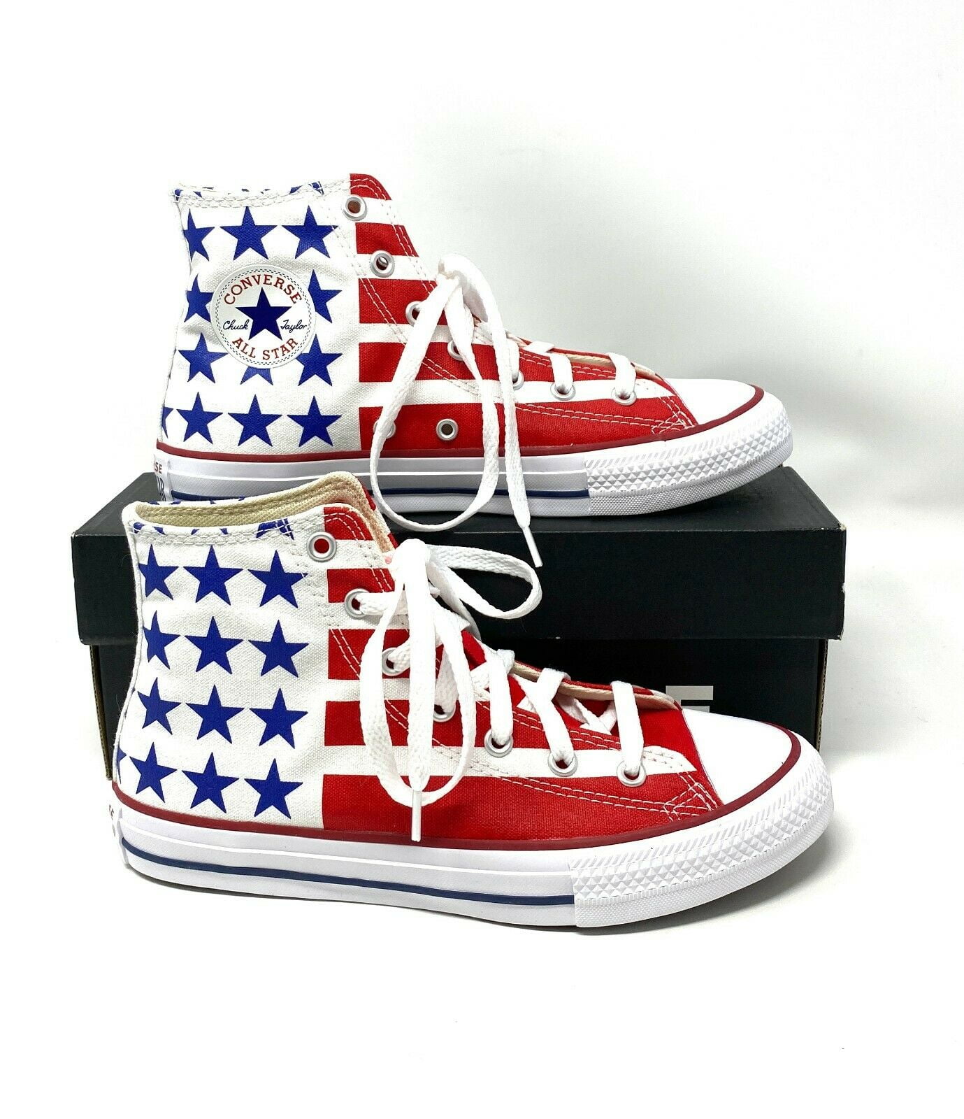 AMERICAN PIPELINER FLAG High Top Classic Canvas Fashion Sneaker Casual Walking Shoes