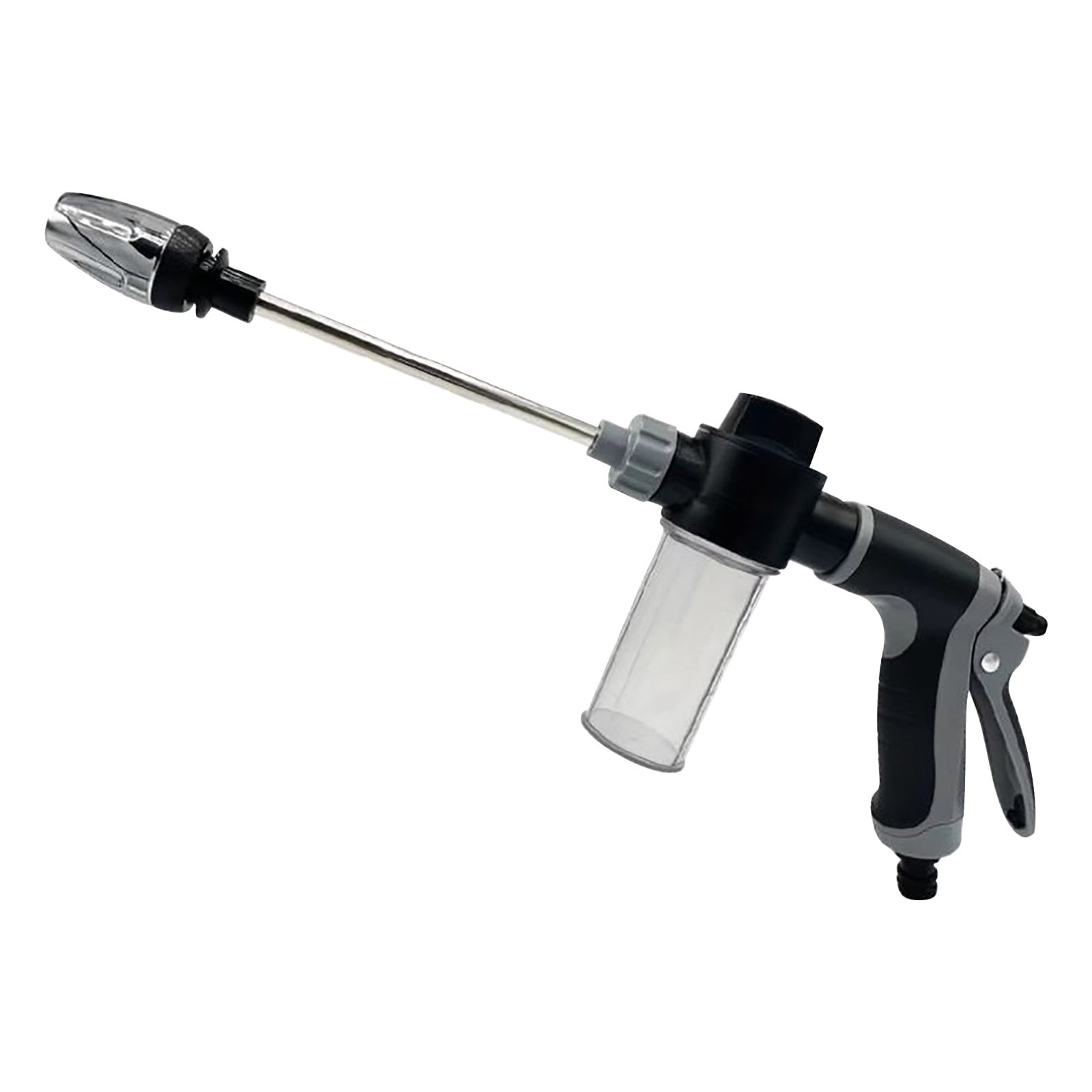 Bfogop High Pressure Power Washer Wand, Watering Sprayer Cleaning Tool, with 3 Hydro Jet Water Hose Nozzle and 1 Foam Cannon, Wand Lance for Gutter Patio Car Pet Window
