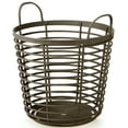 thumbnail image 1 of PRISP Oaka Home Storage Basket - Decorative Multipurpose Bin with Handles for Throw Blankets, Laundry, Toys and Organization in Living Room, Bedroom and Bathroom, 1 of 9