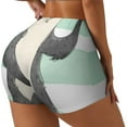 thumbnail image 2 of Sigee Cute Raccoon Print Women's High Waist Workout Shorts - Squat Proof, Tummy Control, Yoga and Gym Activewear-Medium, 2 of 9