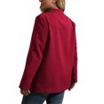 thumbnail image 3 of Langwyqu Spring Fall Fashion Women V-Neck Long Sleeve Office Lady Work Blazer Coat, 3 of 5