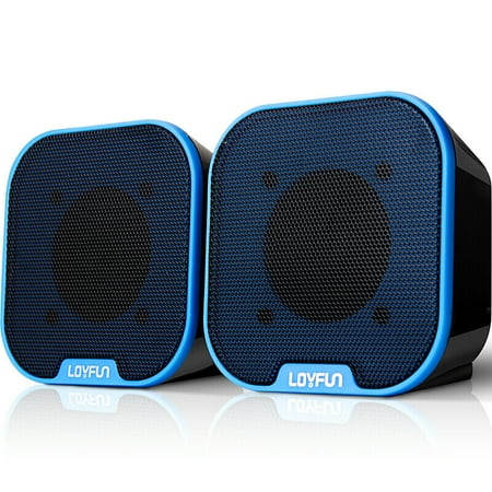2.0 Channel 3.5mm Computer Speakers Mini Stereo Speaker sound USB Powered Supply For Laptop Computer
