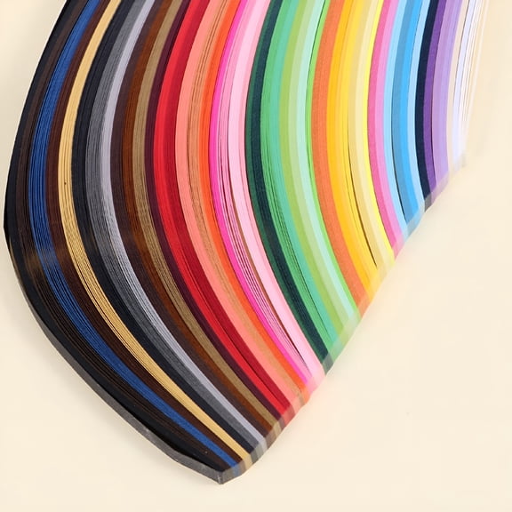 CCOCC Quilled Paper Strips Set for DIY Use 500 Lightweight Multi Color Strips 5mm