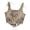 Beige, variant on Sweat Waist Trainer for Women - Bustier Corset Top Eyelet Lace Up Floral Print - Push Up Crop Top for Party,White S