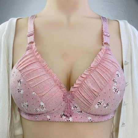 

2023 Summer Savings! FY23 Valentine s Day Bras for Womens PEZHADA Woman Sexy Ladies Bra Without Steel Rings Sexy Vest Large Lingerie Bras Everyday Bra
