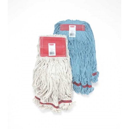 Swinger Loop Wet Mop Heads, Cotton/Synthetic, Blue, Large