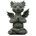 thumbnail image 3 of Ebros Meditating Fiery Yoga Dragon Garden Statue Faux Stone Resin Finish 10" H, 3 of 8