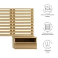 thumbnail image 5 of Modway Render Wall Mount King Headboard and Modern Nightstands in Oak, 5 of 7