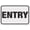 Warning Sign 5, variant on Entry Black And White (Left Arrow) Sign 8"x12" - Aluminum Tin Warning for Home Outdoor Garden, High-Visibility Directional Decor