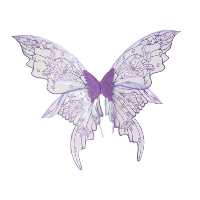 de hada para mujer, de mariposa para cosplay, accesorios de fotos para festivales, recuerdos de fiesta Púrpura