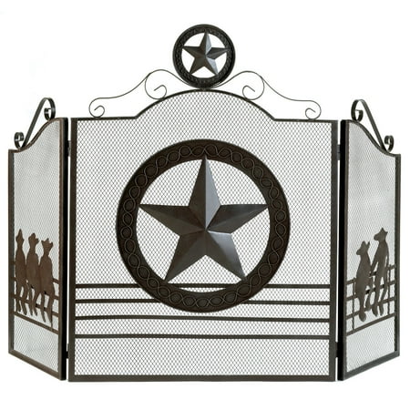 

Accent Plus Texas Lone Star Fireplace Screen