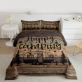 thumbnail image 2 of Homewish Outdoor Travel Trailer Full Size Comforter Sets,Happy Camping Bedding Comforter Set,Old Barn Door Bedding Sets For Boys Kids,Luxury Bedroom Decor Reversible,3 Pieces, 2 of 8