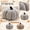 A001- Style A, variant on Halloween Decorations for Home, 8 Inch Soft Plush Pumpkin Throw Pillow, Cozy Faux Shearling Pumpkin Sofa Cushion, Soft Fluffy Halloween Plush Pumpkin Pillow, Warm No-Fall-Off
