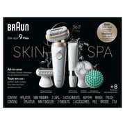 Braun Silk-epil 9 Flex SkinSpa Epilator, 360 Flex, Wet & Dry, Includes Body Trimmer and Spa Attachments, SES9-481 3D