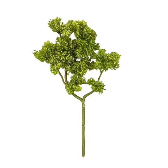 10.5" Moss Pick by Ashland - Artificial Green Picks for Floral Arrangements - Indoor Craft Decor - Plastic & Iron Wire Construction - 12 Pack