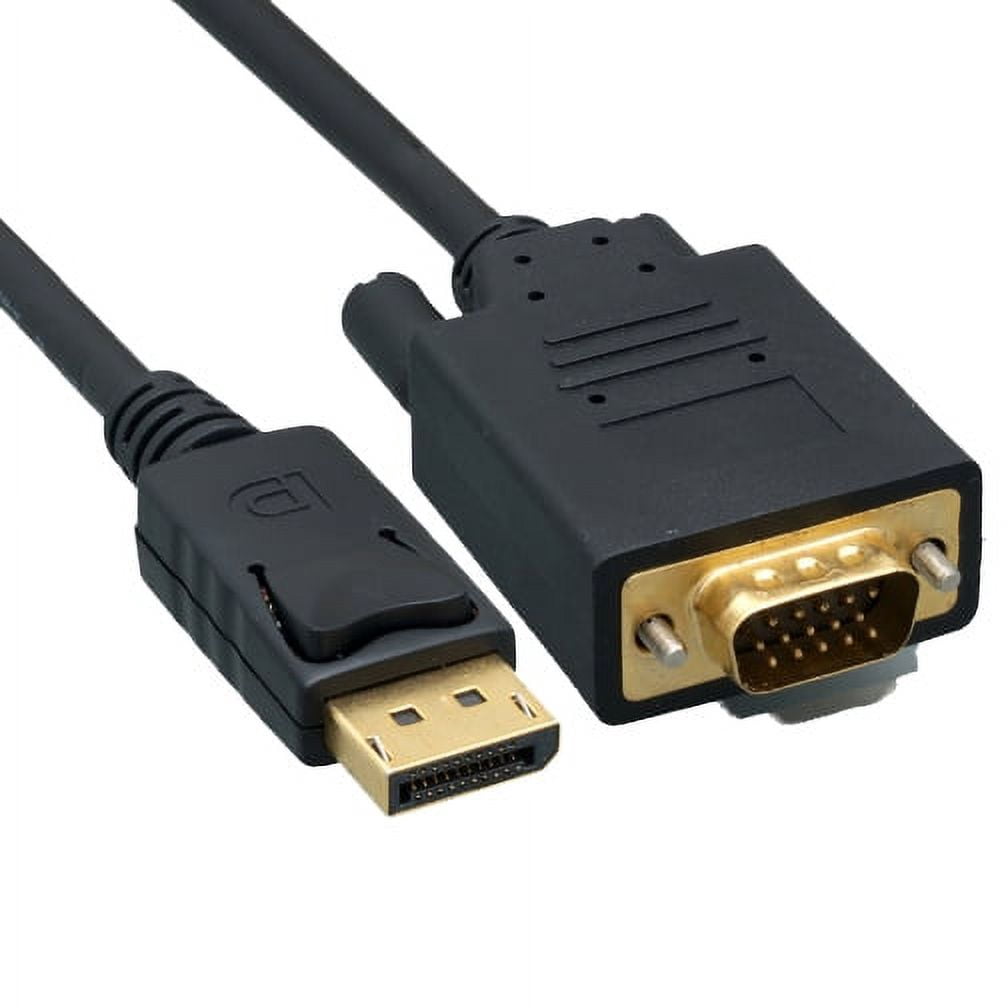 Cable Wholesale DisplayPort to VGA Video cable, DisplayPort Male to VGA Male, 10 foot