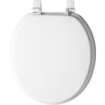 thumbnail image 2 of BEMIS 11-000 Toilet Seat Round White Vinyl Gloss, 2 of 5