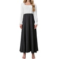 thumbnail image 7 of LEKWK Renaissance Dress for Women Lace-Up Long Sleeve Maxi Dress Vintage Medieval Dress Flowy Gorgeous Outfit for Halloween Cosplay Theme Party, 7 of 7