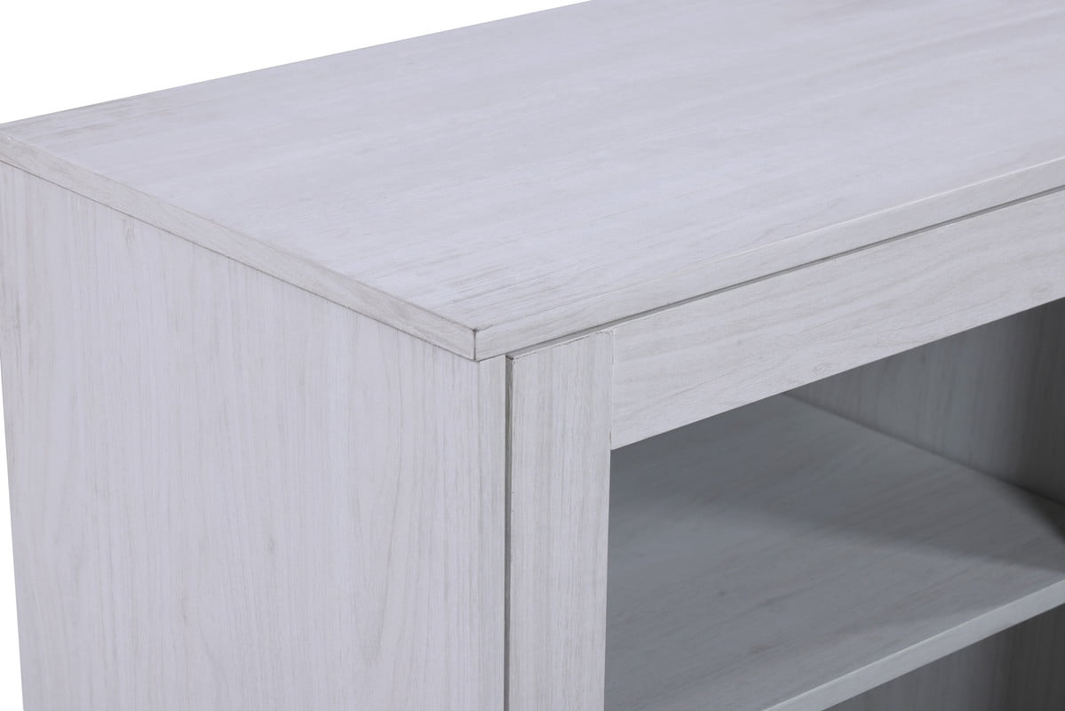 BaPiPro 70" Wide TV Stand Console with Electric Fireplace, Heater, and Storage Cabinets, White Walnut Finish