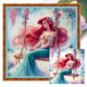 thumbnail image 1 of Hilo Algodón Ecológico Bordado Punto Cruz Princesa Ariel Con 18CT 35x35cm, 1 of 9