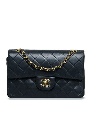 CHANEL-Matrasse-Lamb-Skin-Classic-Mini-Pouch-Black-Silver-Hardware