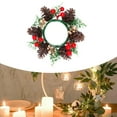 thumbnail image 6 of Artificial Candle Rings Wreaths Greenery PP Material Ideal for Wedding Table Centerpiece Kitchen Use, 6 of 9