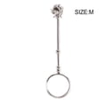 thumbnail image 4 of Cateissary Anillo con soporte para cigarrillos, adorno de apariencia exquisita, mano de obra fina, coleccionables de joyería, regalos de encendedores plata brillante 17 mm, 4 of 6