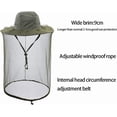 thumbnail image 5 of Bee Keeping Beekeeper Veil hat gnats Insect Bug Mosquito Fishing Gardening Cap with Head net Netting mesh Hood for Men Women 1Pack, 5 of 7