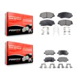 thumbnail image 1 of Positive Plus Front Rear Semi-Metallic Brake Pads Kit for Car 2003-2008 Honda Pilot KPF-100424, 1 of 8