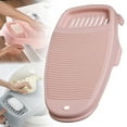 thumbnail image 2 of Manual Laundry Washer Portable Hand Washing Machine 17.3X7.9 Inch Underwear Socks Cleaner with Soap Rack Travel Size Compact Storage, A Washboard with A Hook, 2 of 9