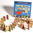 thumbnail image 4 of Giant Dinosaur Dominoes Set For Kids Matching Game Sharpens Recognition Picture Game For Toddlers For Boys Girls, 4 of 9