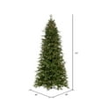thumbnail image 3 of Vickerman 6.5' x 40" Douglas Fir Artificial Slim Christmas Tree with Warm White LED Lights., 3 of 6