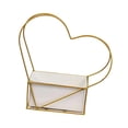 thumbnail image 4 of Organizador de canasta de flores en forma de corazón Diseño simple Sembradora de metal geométrica de hierro para mesas de recepción de jardín Oficina 36CMX22CMX11CM, 4 of 8