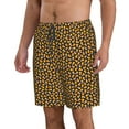 thumbnail image 2 of Cauagu Candy Corn Print Men's Swim Trunks,Hawaiian Bathing Suit Swimsuits Beach Shorts with Pockets for Men Quick Dry Swimming Board Shorts-Small, 2 of 6