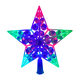 thumbnail image 1 of Adorno Punta De Árbol Estrella Detalles Luz Led Multicolor Importadora La Merced Plástico Resistente Transparente, 1 of 5