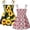 Black 1, variant on Pack of 2 Little Girls Floral Smocked Sundresses Bohemian Summer Beach Casual Play Dresses for Toddler Kids