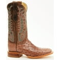 thumbnail image 2 of Justin Men's Chisolm Exotic Ostrich Western Boot Broad Square Toe Brown 9 D(M) US, 2 of 7
