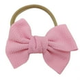 thumbnail image 2 of WUANDIXFA Newborn Headband Bows Baby Girls Hair Bows Headbands Hair Band Hair Accessories for Infants Newborn,Pink,One Size, 2 of 3
