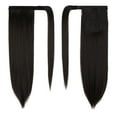 thumbnail image 2 of Youloveit Clip On Ponytail Hair Extensions for Women Wrap Around Thick Straight Hairpiece, Soft Straight Pony Tail Hair Synthetic Hairpiece, 160g Brown/Light Auburn(28" Ash Blonde), 2 of 7