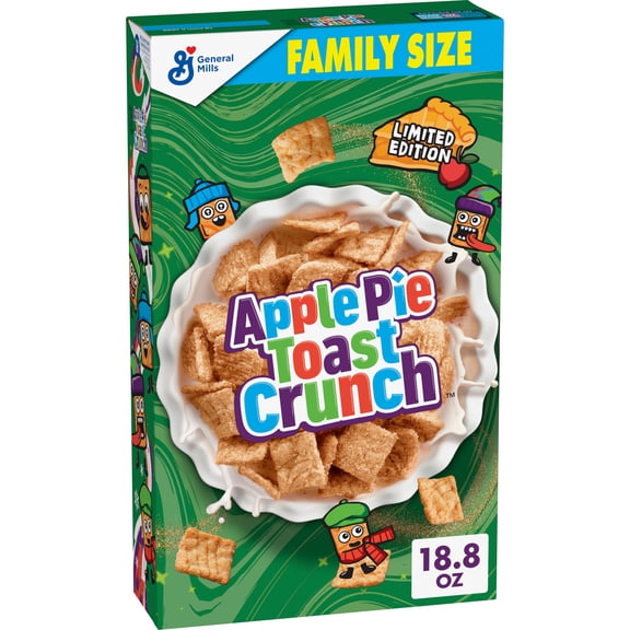 Apple Pie Toast Crunch Breakfast Cereal, Limited Edition, Family Size, 18.8 oz