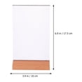 thumbnail image 3 of KAKOWELY Sign Holder Convenient Menu Holders Desktop Photo Container Display Stand Acrylic Table Advertisement Rack for Shop Wedding Party (Transparent, A6 Size), 3 of 4
