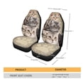 thumbnail image 5 of Xoenoiee American Shorthair Cats Print Car Seat Cover Lightweight Auto Accessories for Car Set of 2 Seat Cover with Soft Polyester Fabric, Easy to Wash, 5 of 6