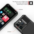thumbnail image 7 of Slim Hard PC Case Compatible with iPhone 15 Pro Max, PU Leather Card Holder Back Case Kickstand Shock-absorbing Car Magnetic Case Cover Designed for iPhone 15 Pro Max, Black, 7 of 7