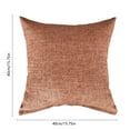thumbnail image 3 of Throw Pillow Covers Decorative 16 X 16 Inches Cotton Thread Solid Soft Cushion Cases for Couch Sofa Bed Living Room Farmhouse （Coffee）, 3 of 6